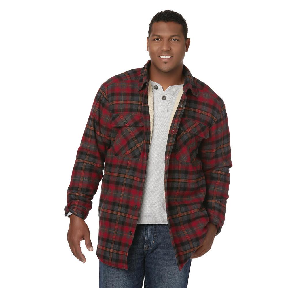 Outdoor Life Men's Big & Tall Flannel Shirt Jacket - Plaid