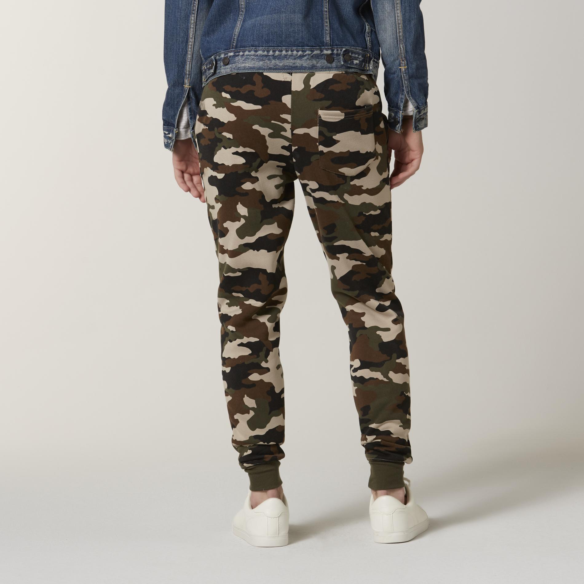 young men's khaki joggers