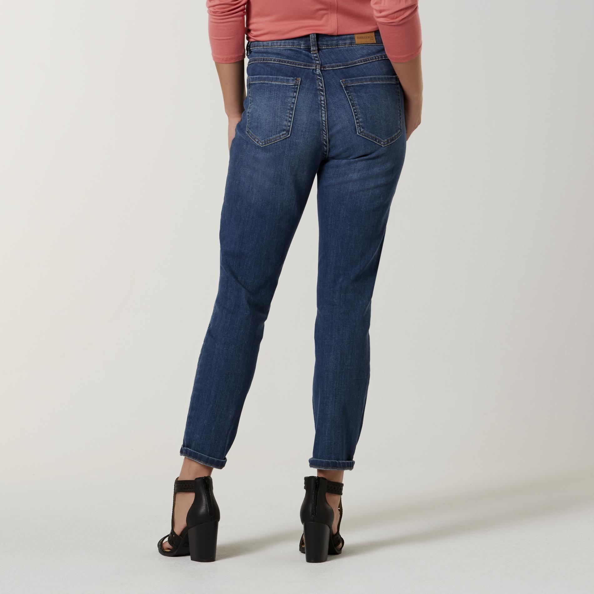 women's short straight leg jeans