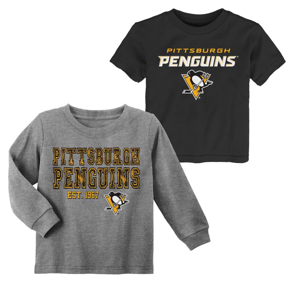 NHL Toddler Boys' 2-Pack Graphic T-Shirts - Pittsburgh Penguins