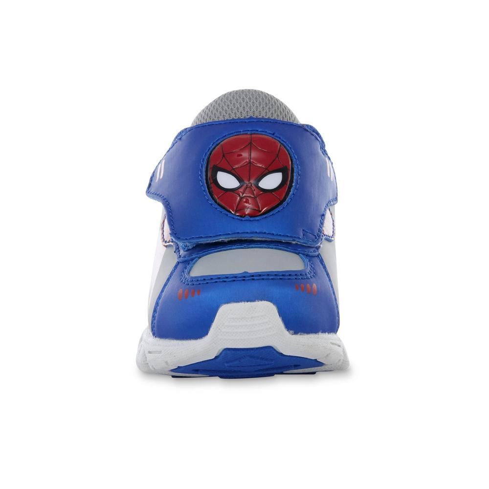 Marvel Toddler Boys' Spider-Man Blue Light-Up Athletic Shoe