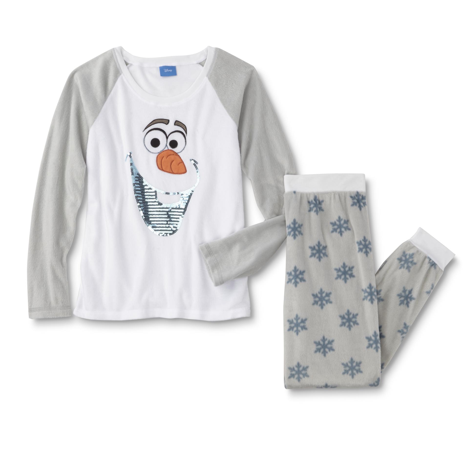 Disney Frozen Women's Plus Pajama Top & Pants - Olaf