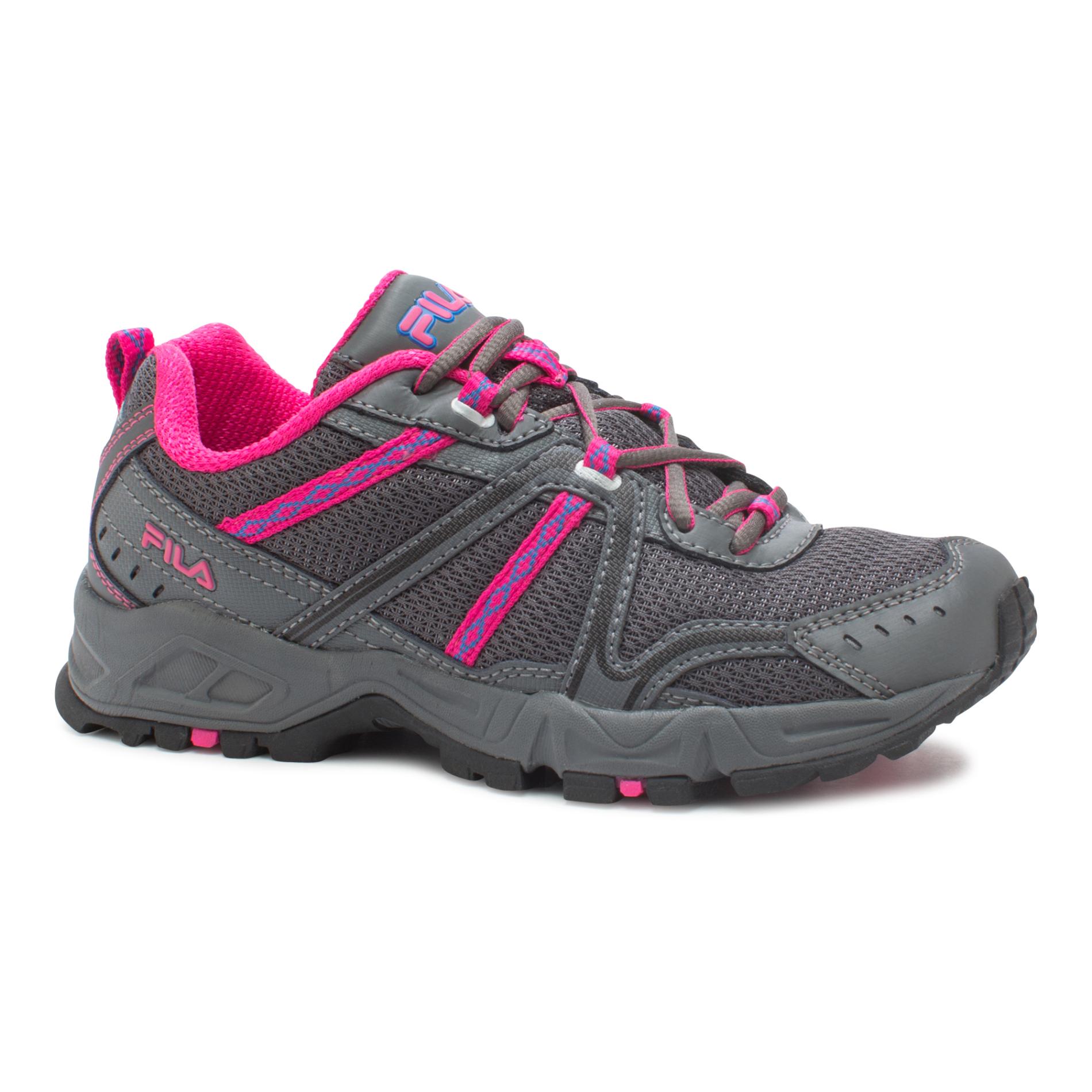 Fila Women�s Ascent 12 Running Shoe Gray/Neon Pink