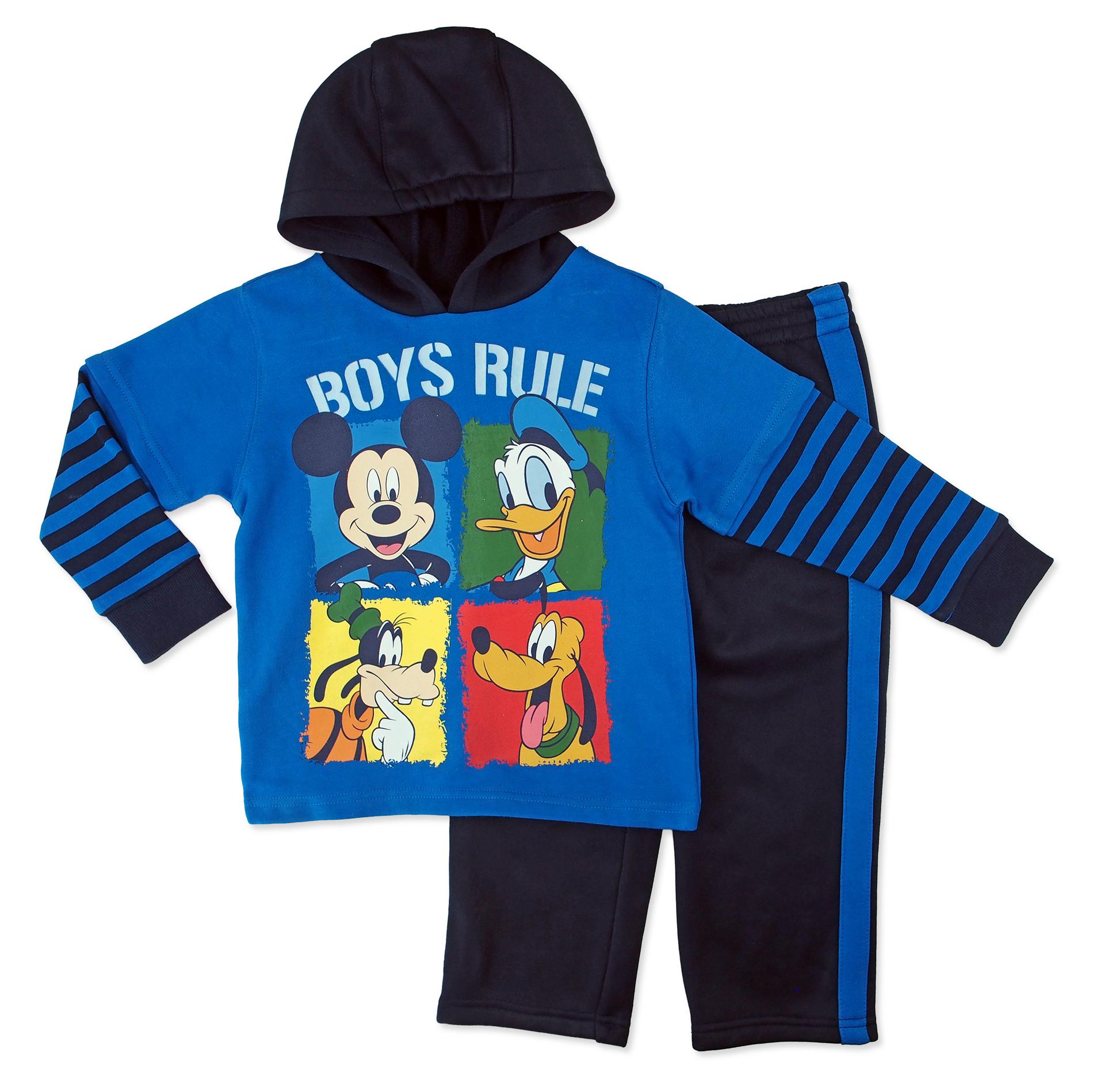Disney Mickey Mouse Infant & Toddler Boy's Hoodie & Pants - Boys Rule