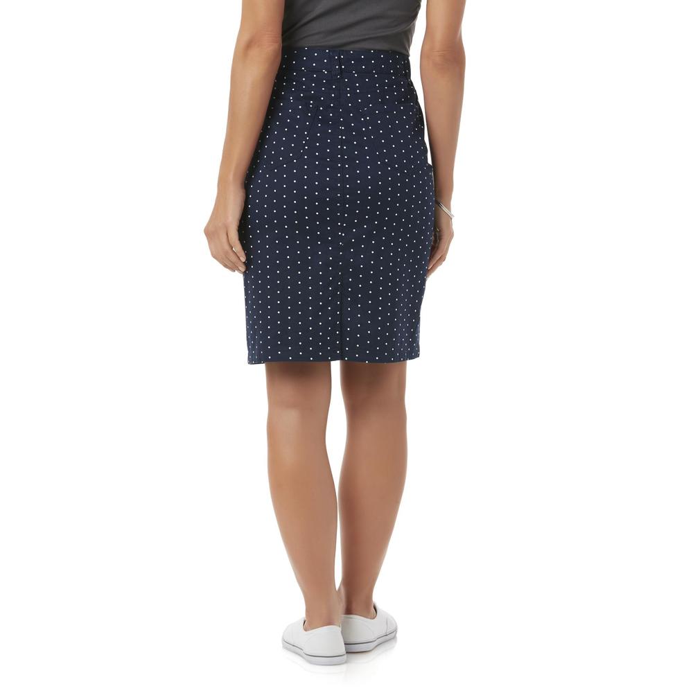 Basic Editions Women's Skirt - Dot