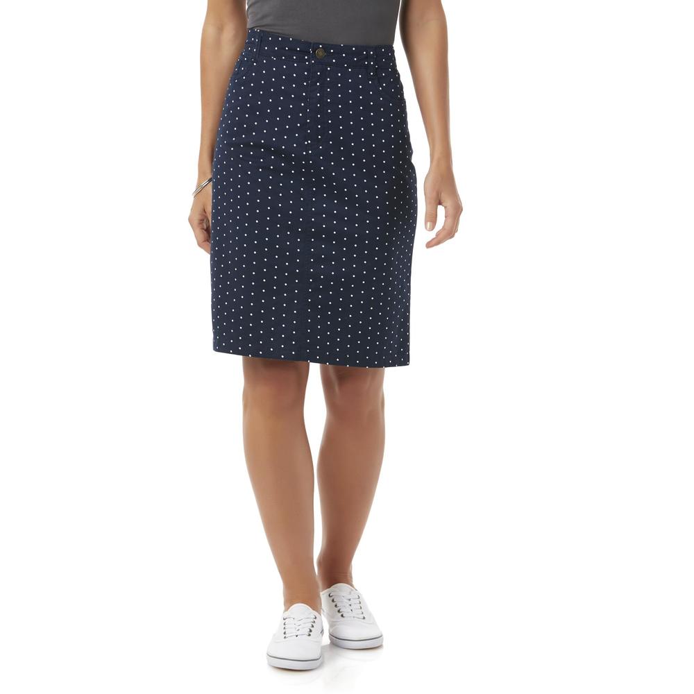 Basic Editions Women's Skirt - Dot