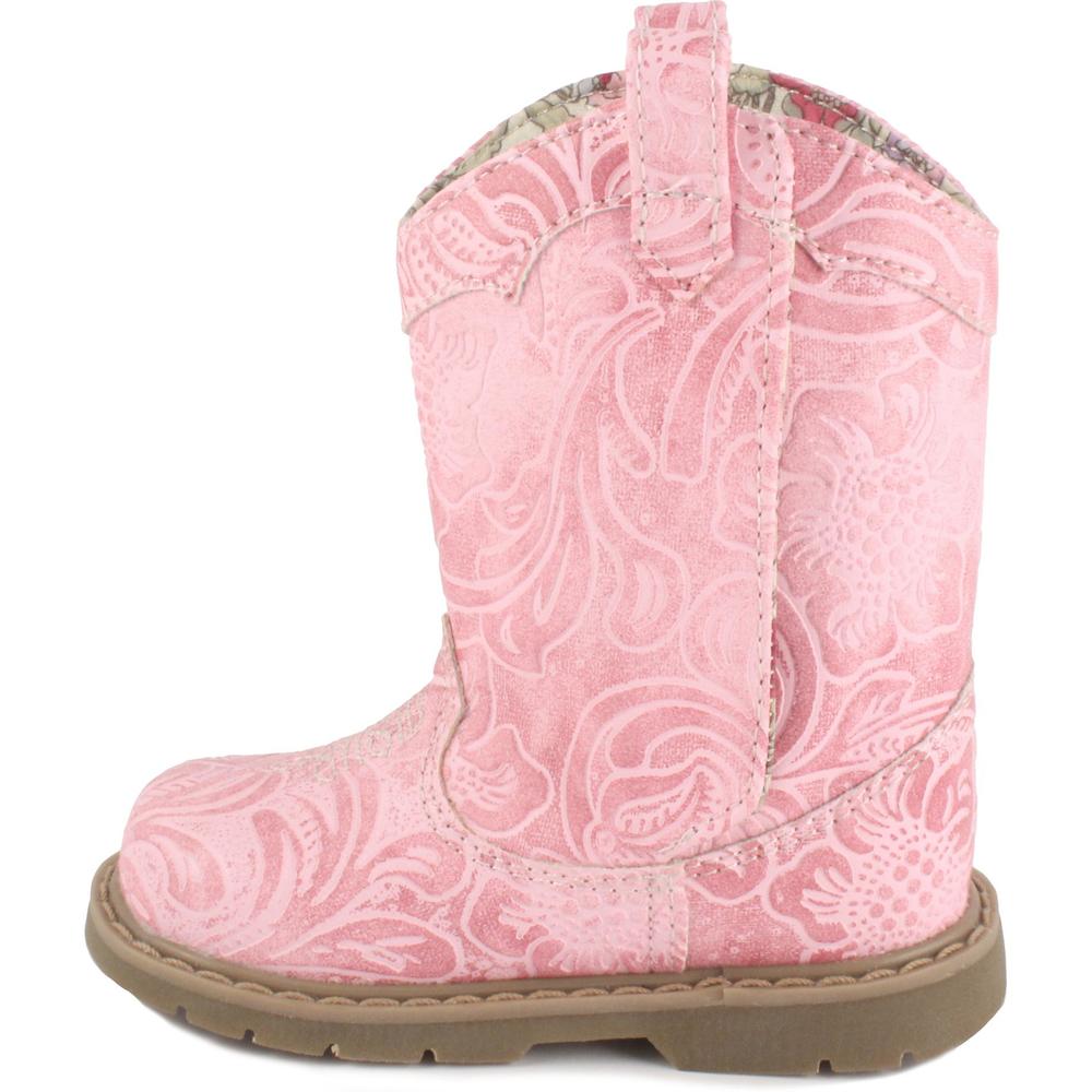 Natural Steps Toddler Girl's Stampede Pink Western Boot