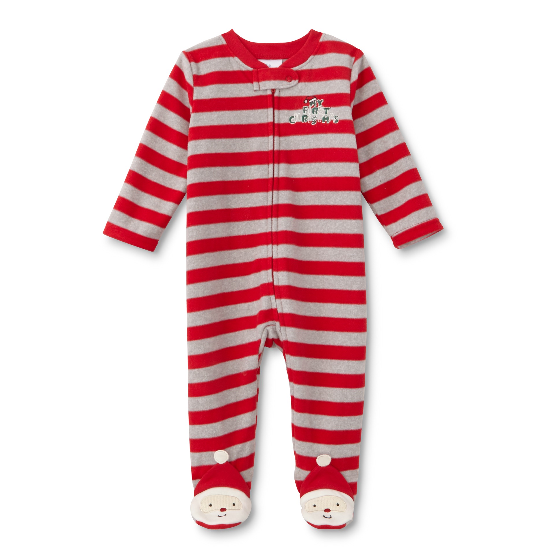 Little Wonders Newborn Boys' Christmas Sleeper Pajamas - Santa
