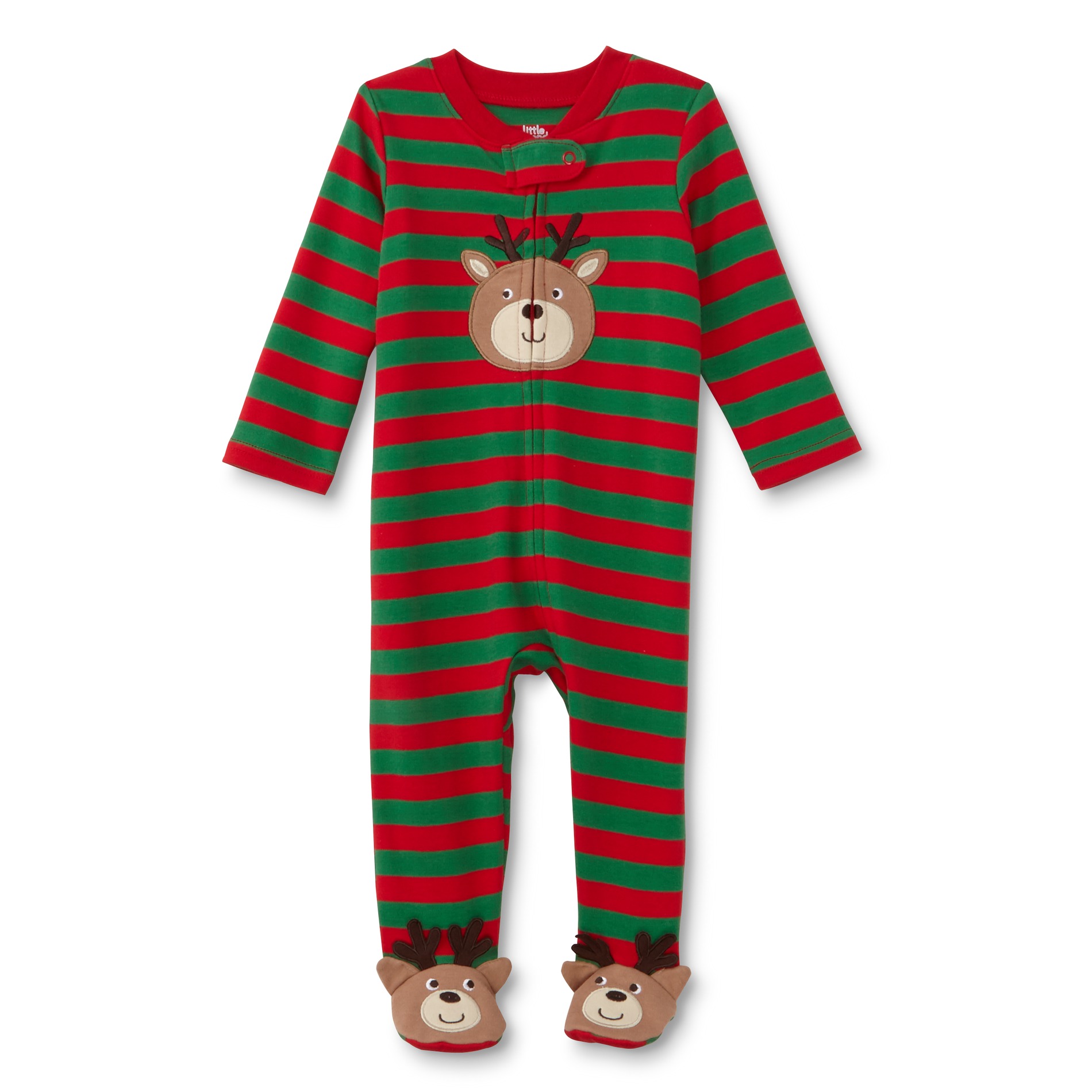 Little Wonders Newborn Boys' Christmas Sleeper Pajamas - Reindeer