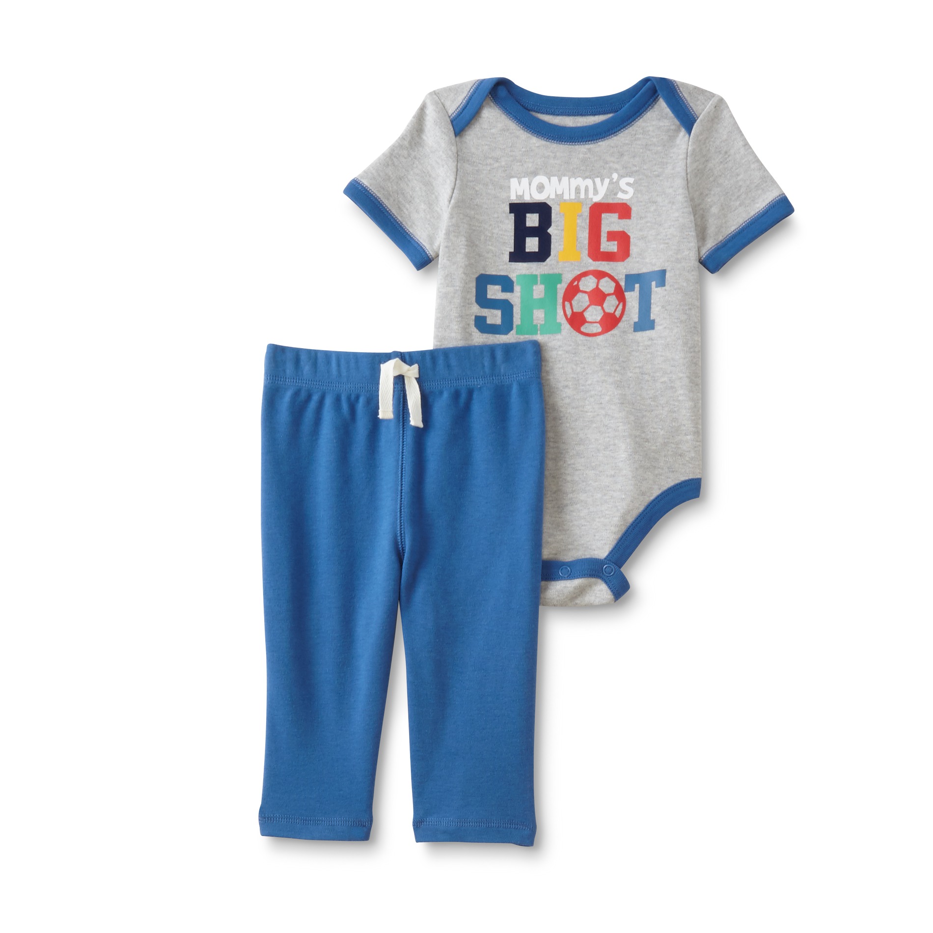 Little Wonders Newborn & Infant Boys' Bodysuit & Pants - Soccer