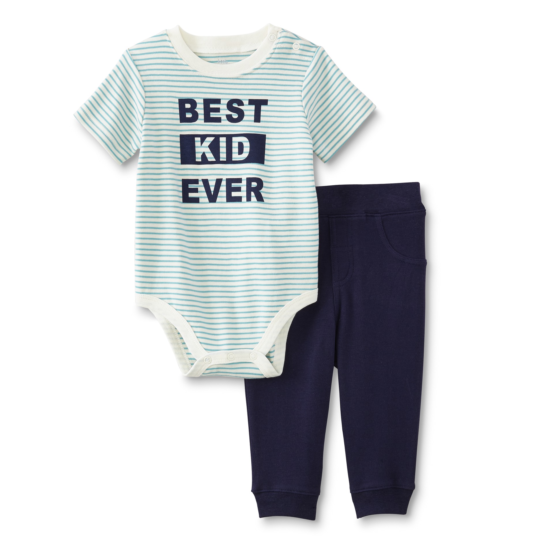 Little Wonders Infant & Newborn Boys' Bodysuit & Jogger Pants - Best Kid Ever