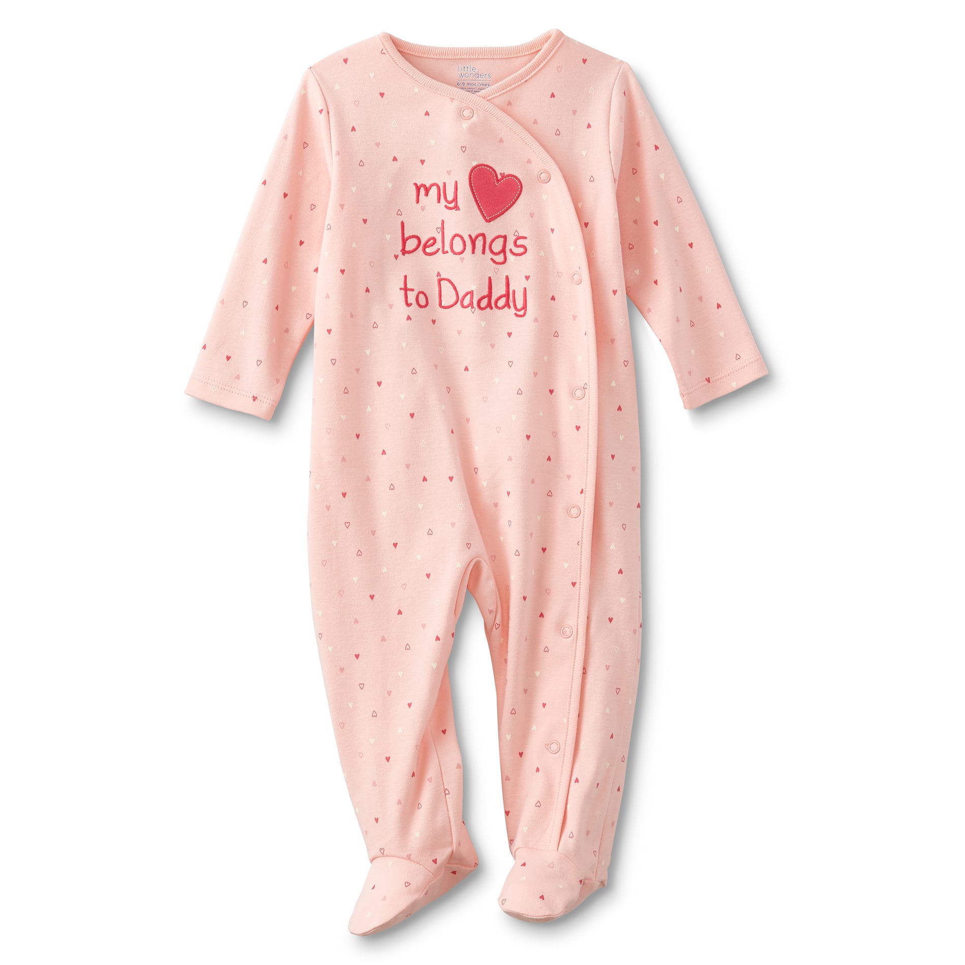 Little Wonders Newobrn Girls' Sleeper Pajamas - My Heart Belongs to Daddy