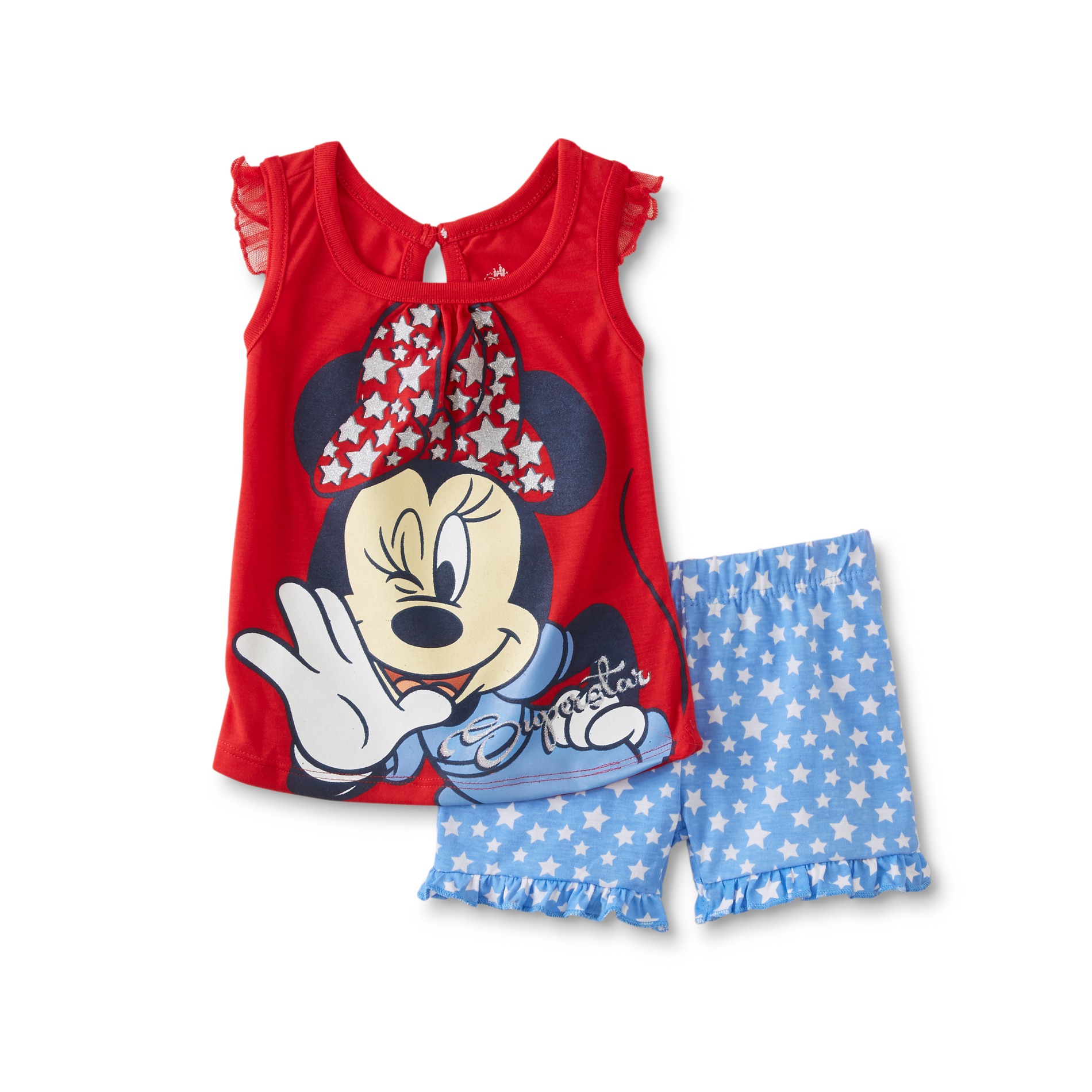 Disney Minnie Mouse Infant Girls' Tank Top & Shorts - Stars
