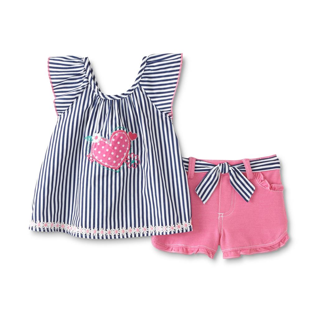 Nanette Infant & Toddler Girls' Top & Shorts - Striped