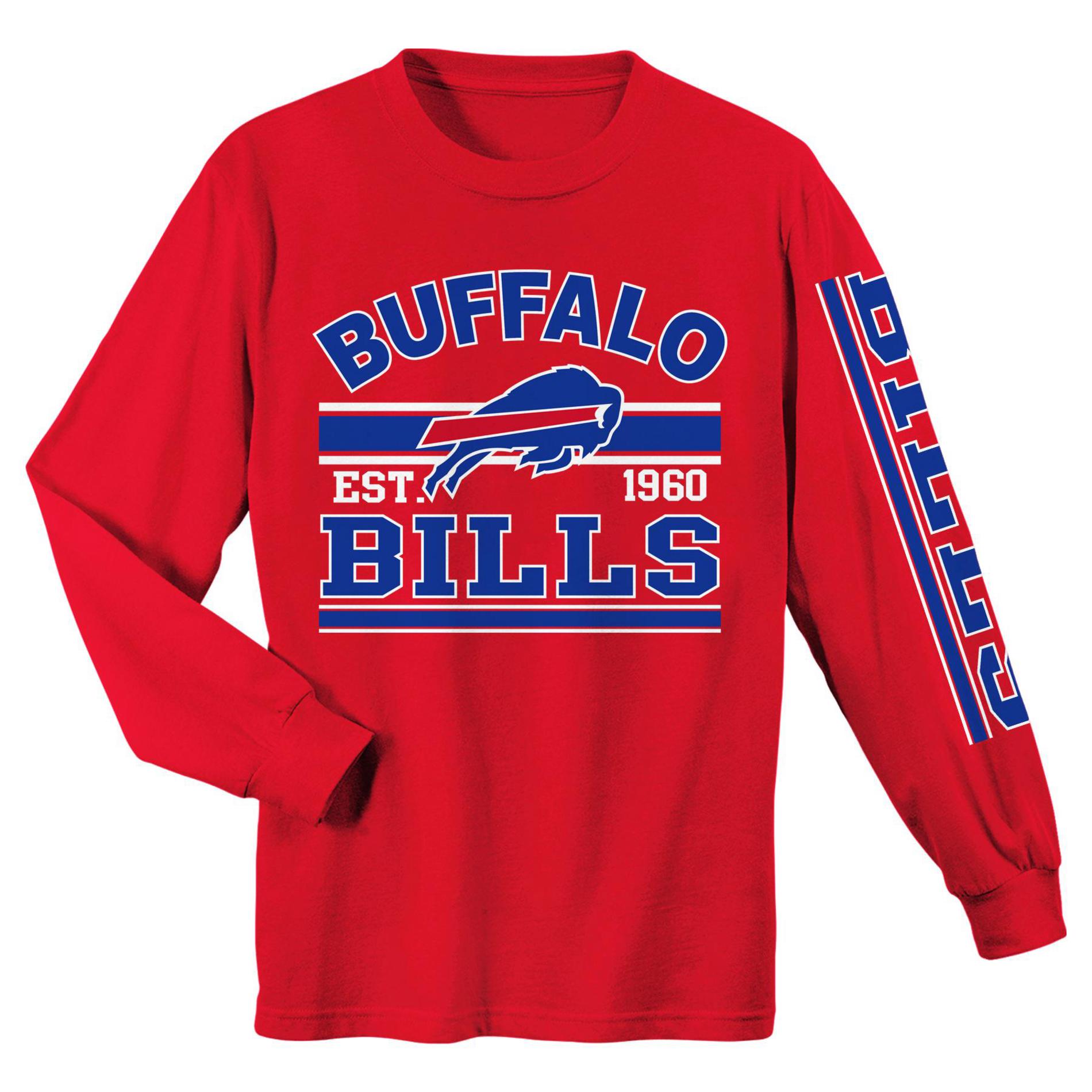 NFL Boys' Long-Sleeve Graphic T-Shirt - Buffalo Bills