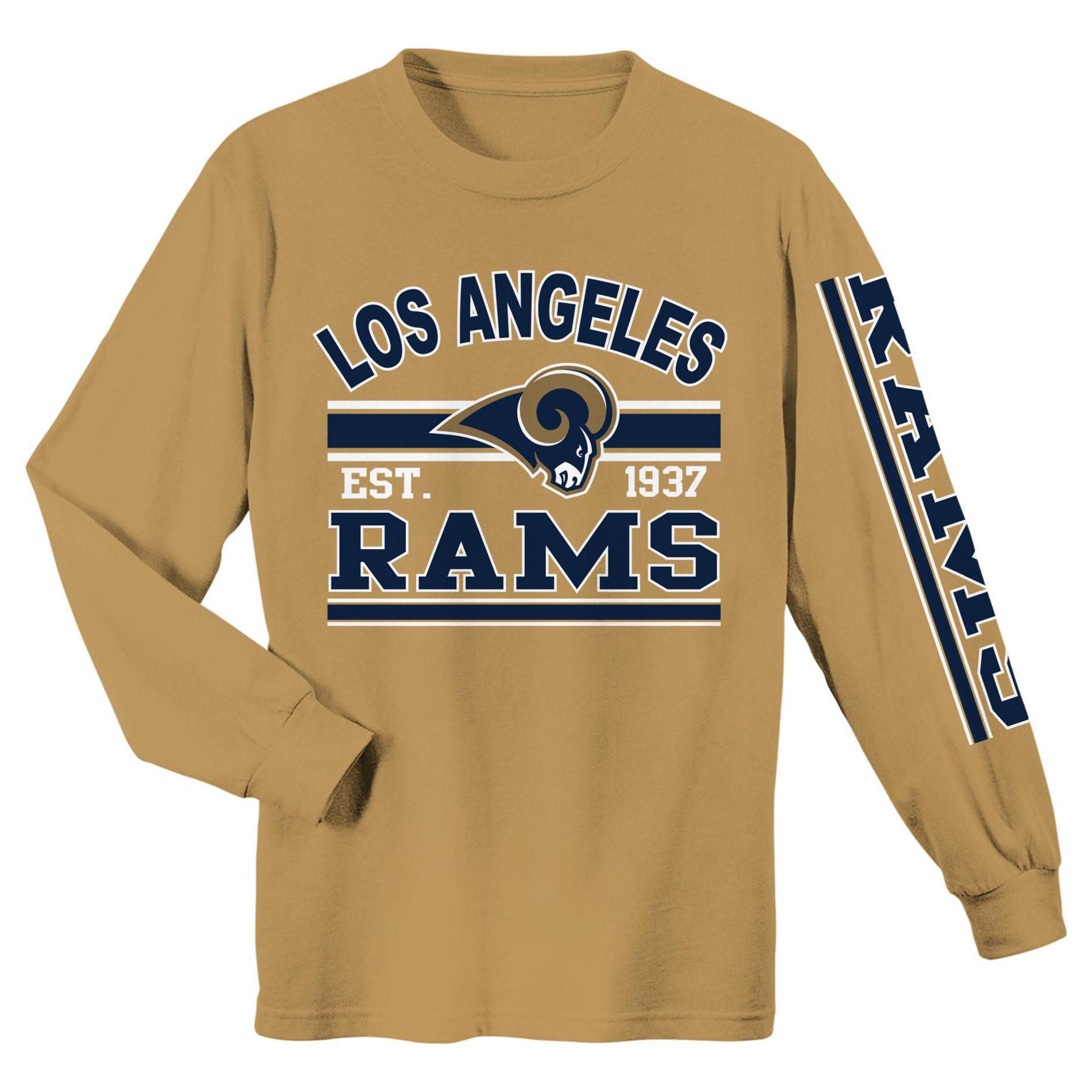 NFL Boys' Long-Sleeve Graphic T-Shirt - Los Angeles Rams