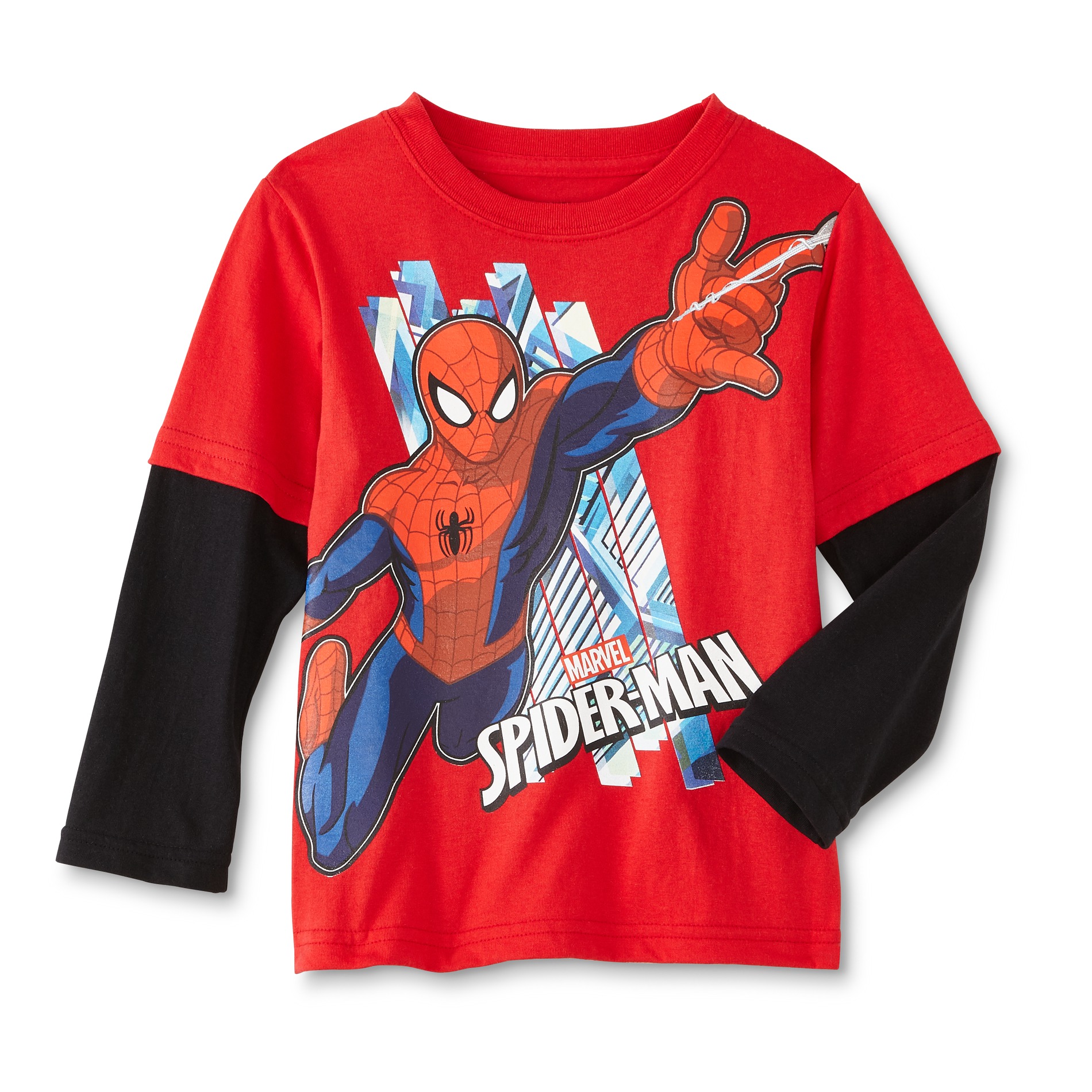 Marvel Spider-Man Toddler Boys' Layered-Look T-Shirt