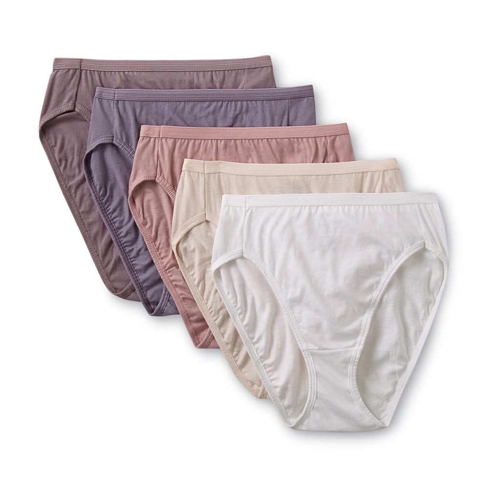 Hanes Women's 5-Pack Ultimate Cotton Comfort Hi-Cut Panties - 43K5C7