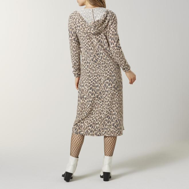 leopard print sweater duster