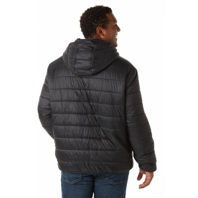 Basic Editions Men's Big & Tall Hooded Puffer Coat
