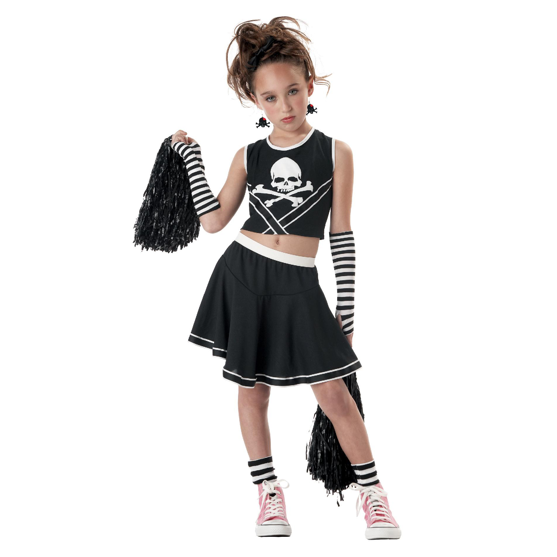 Totally Ghoul Punk Cheerleader Girls' Halloween Costume
