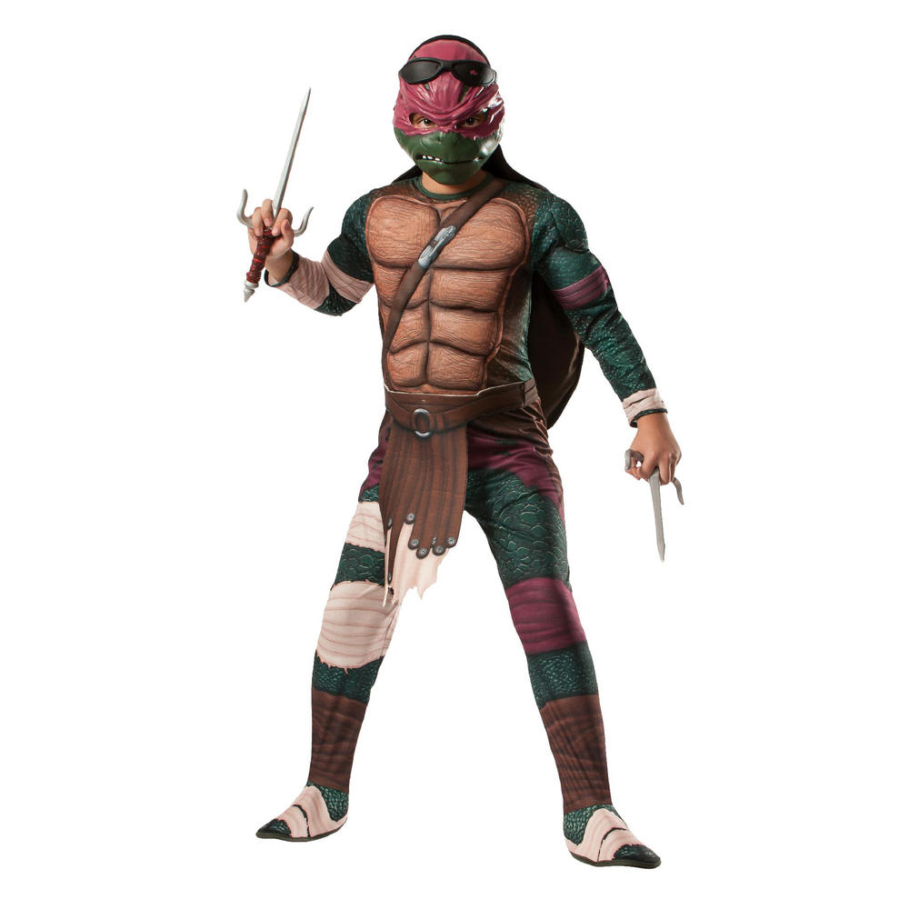 Teenage Mutant Ninja Turtles Raphael Deluxe Muscle Boys' Movie Version Halloween Costume