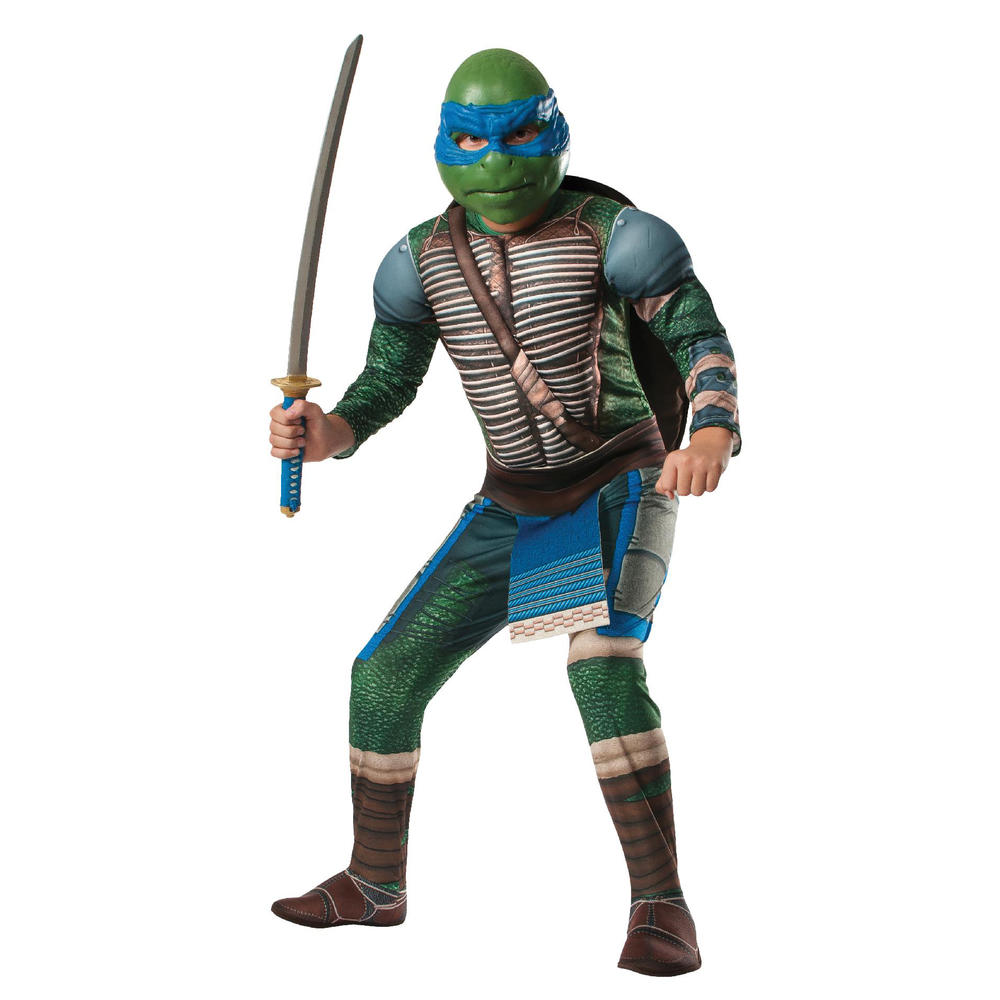 Teenage Mutant Ninja Turtles Leonardo Deluxe Muscle Boys' Movie Version Halloween Costume