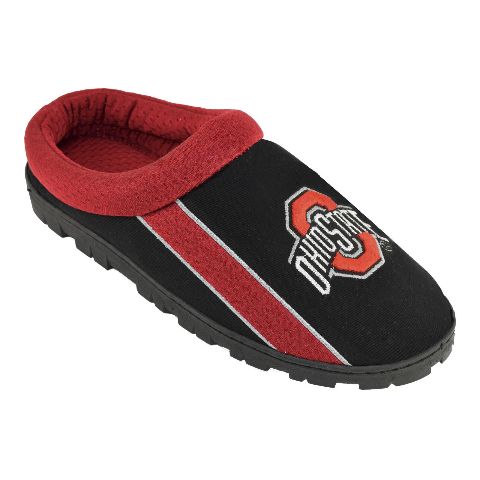 NCAA Men's Ohio State Buckeyes Black/Red Clog Slipper