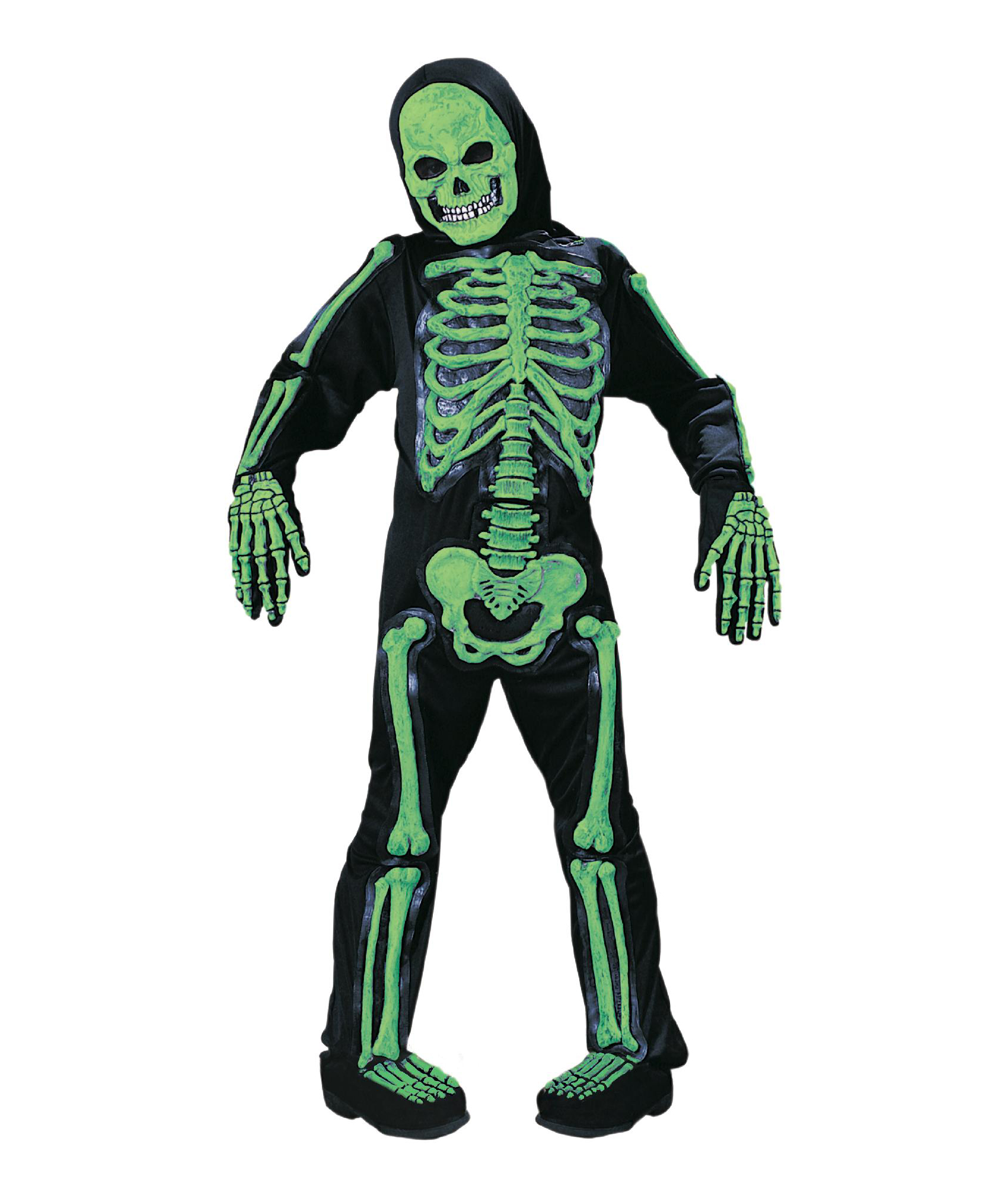 Totally Ghoul Skelebones -Green Halloween Costume