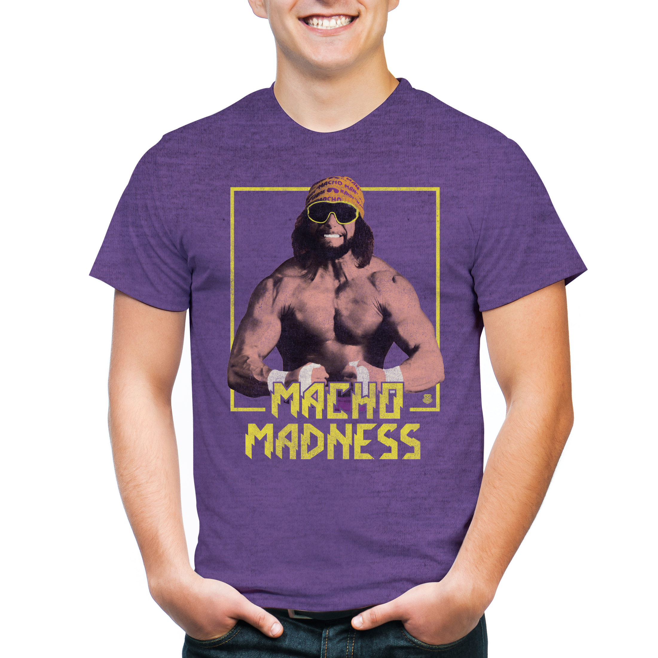 Freeze WWE Randy Savage "Macho Madness" Men's Short Sleeve Graphic Tee T-Shirt