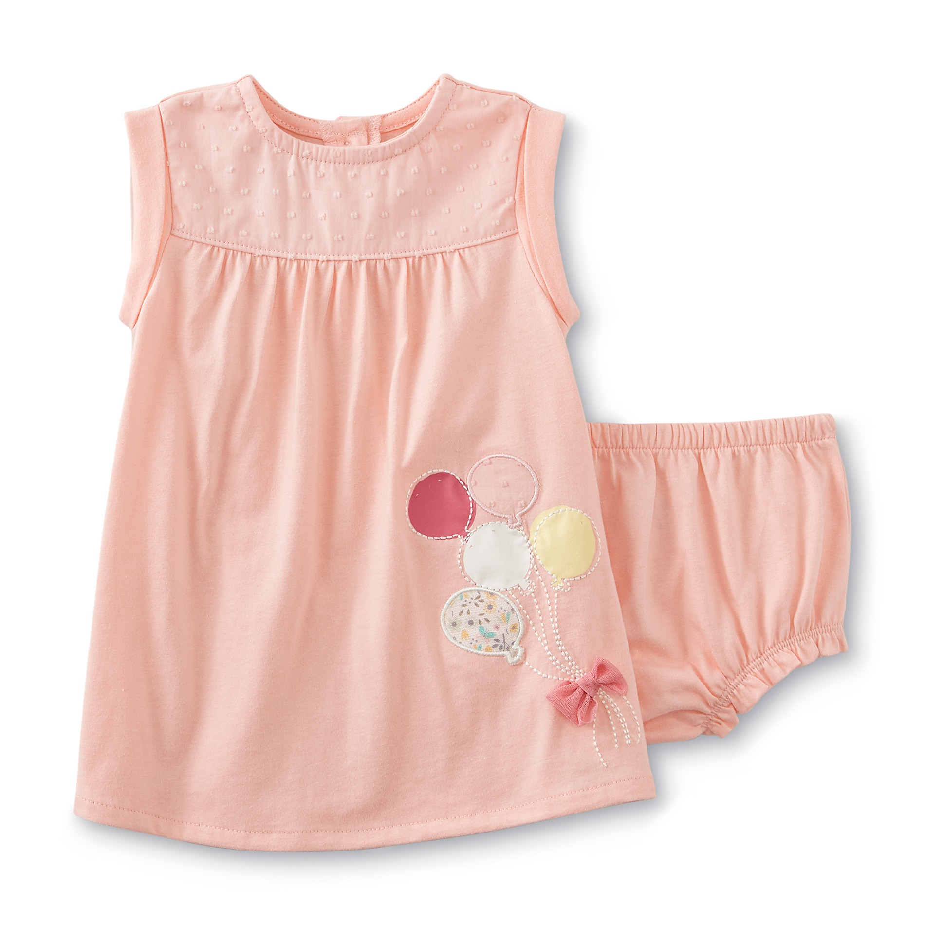 Little Wonders Newborn & Infant Girl's Dress & Diaper Cover - Balloons