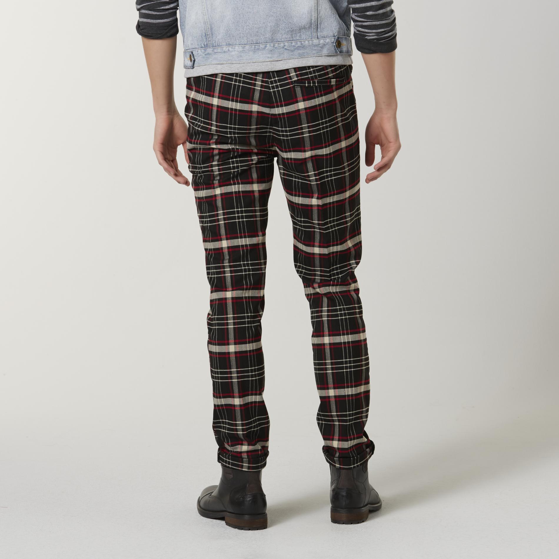 Plaid drawstring pants Clearance