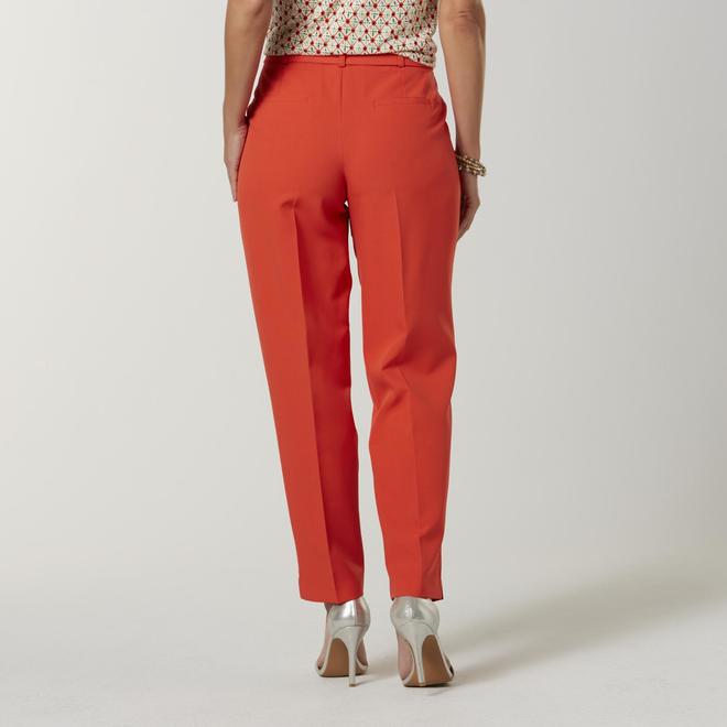 Simply Styled Women's Belted Dress Pants