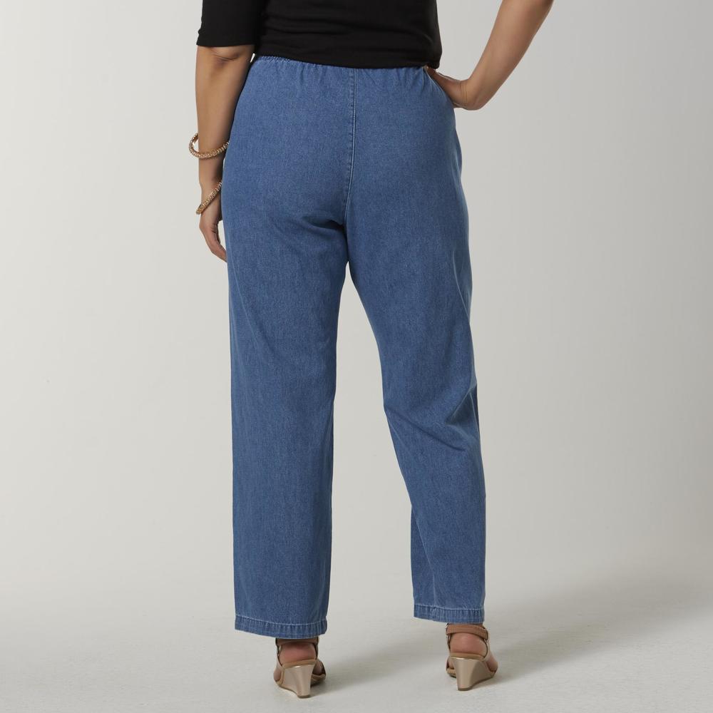 Laura Scott Women's Plus Denim Pants