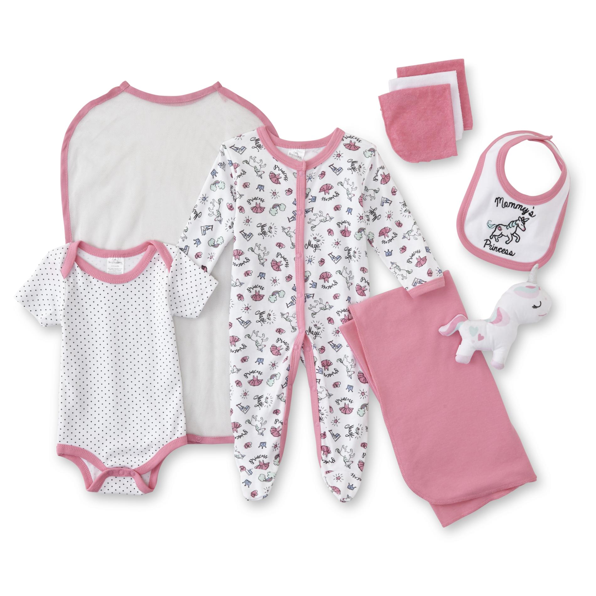 Cudlie Infant Girls' 9-Piece Layette Set - Unicorn