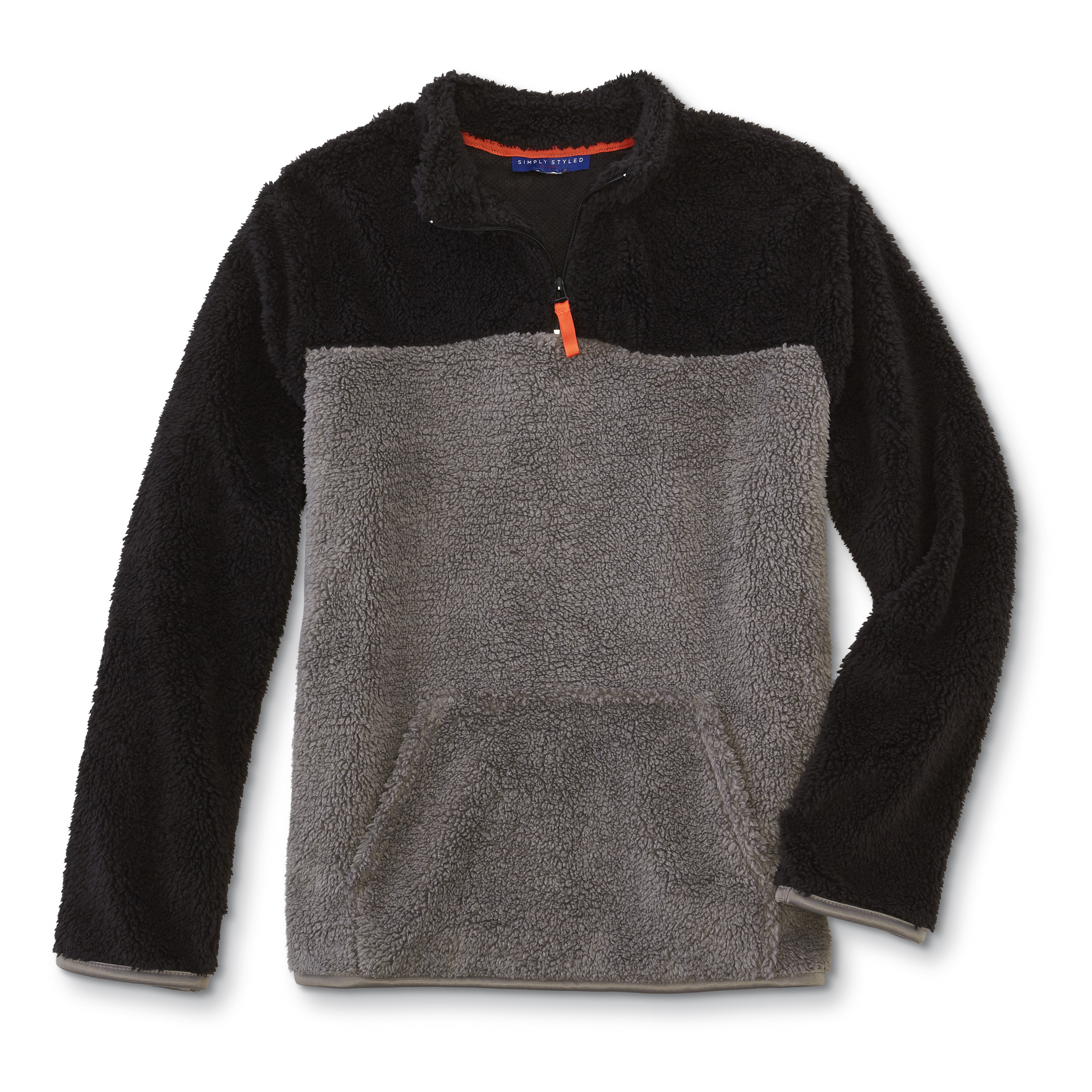 black sherpa pullover