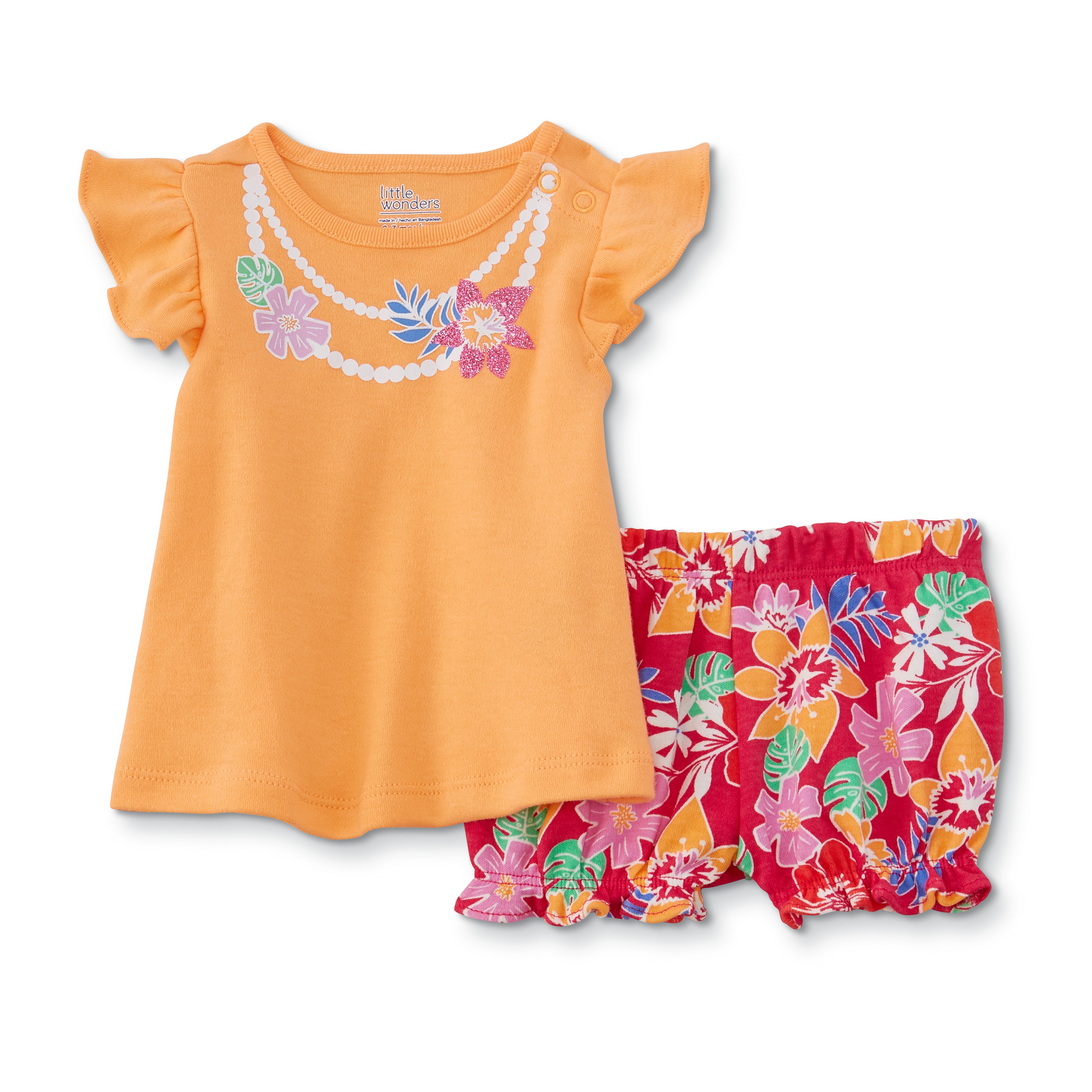 Little Wonders  Infant Girls' Shirt & Shorts - Tropical