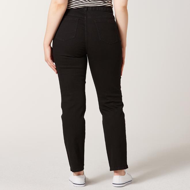 Basic Editions Women's Classic Straight Leg Jeans