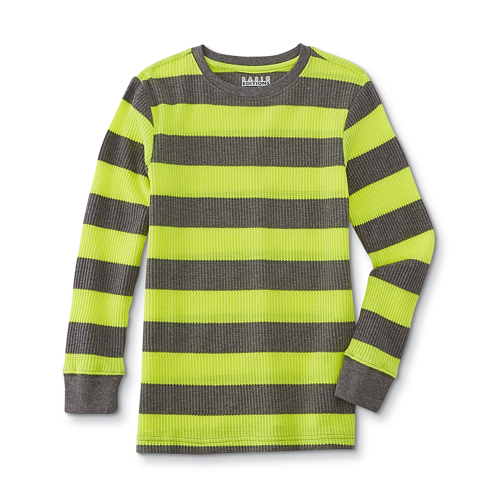 Basic Editions  Boy&#8217;s Long Sleeve Thermal: Safety Yellow
