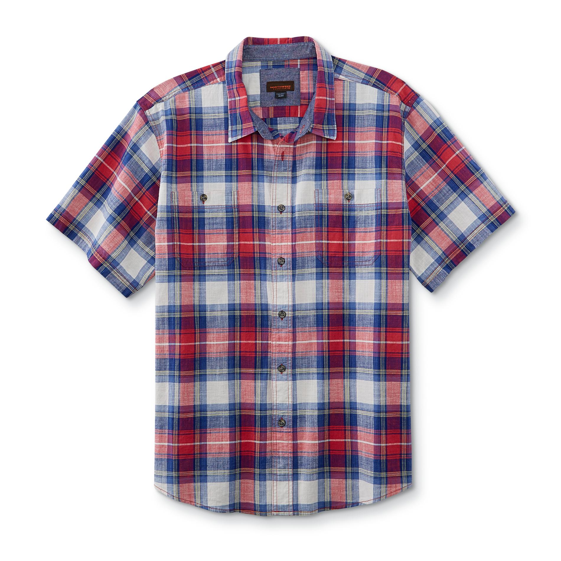 Northwest Territory Men's ShortSleeve ButtonFront Shirt Plaid