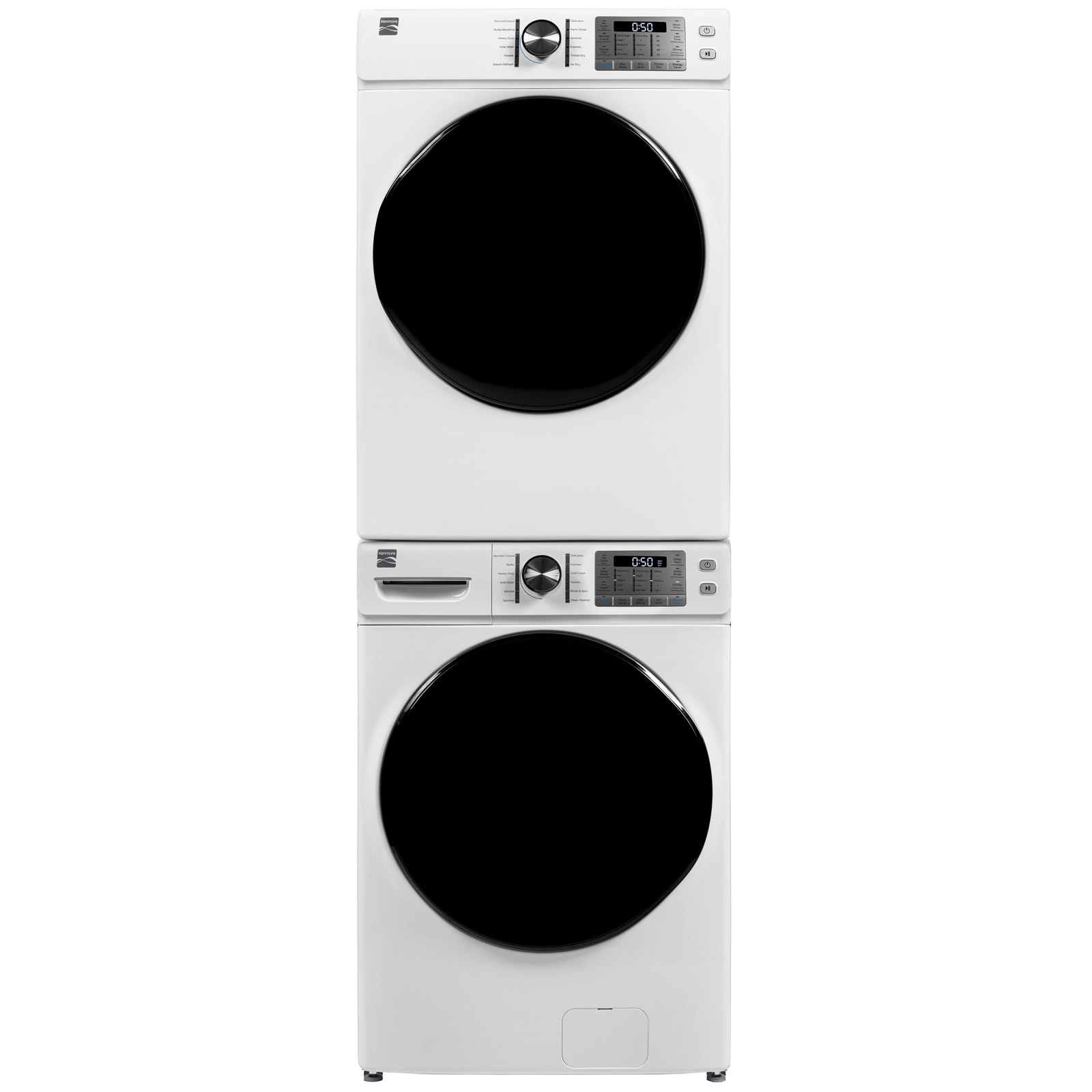 Thumbnail for Front Load Electric Washer and Dryer Bundle w/ Steam  White