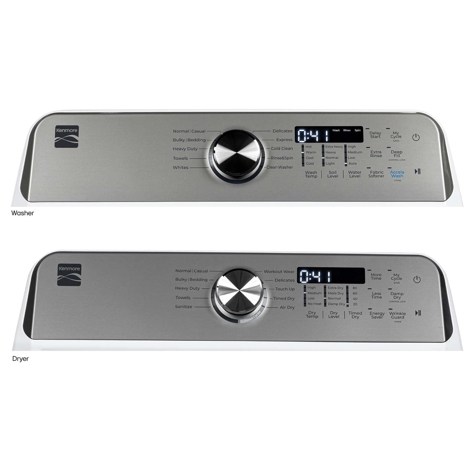 Thumbnail for Top Load Electric Washer and Dryer Bundle w/ Steam  White