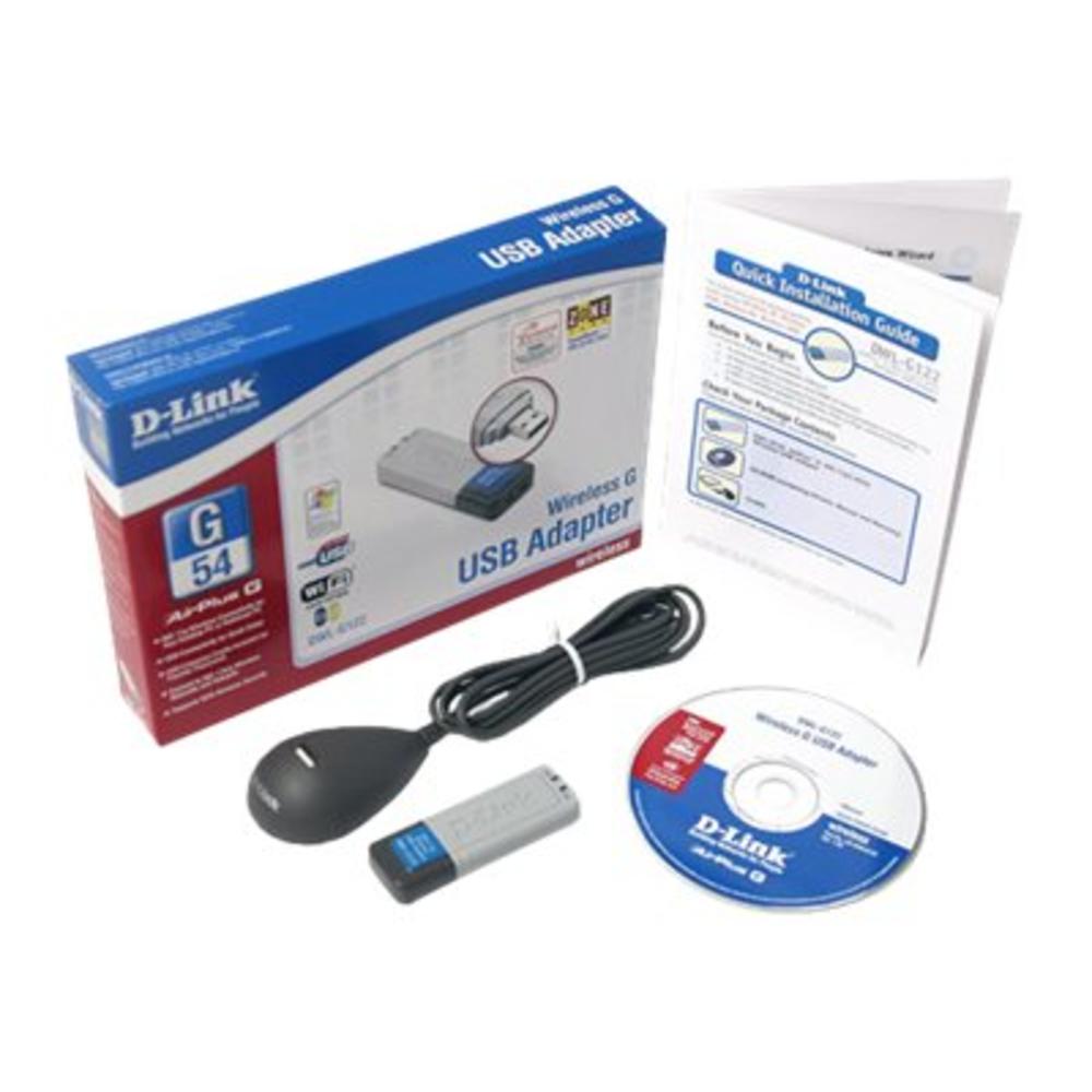 D-Link DWL-G122 Compact Wireless USB Adapter, 802.11g, 54Mbps