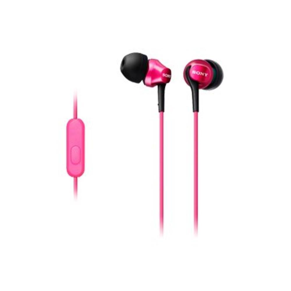 Sony MDREX100AP P MDR-EX100AP P Headphones with In-line Remote - Pink