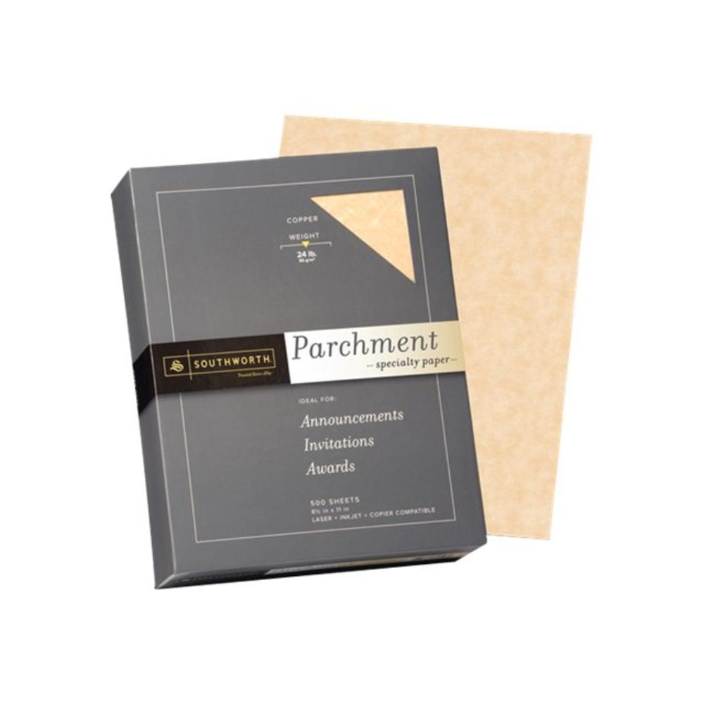Southworth SOU894C Parchment Specialty Paper, Copper, 24lb, 8 1/2 x 11, 500 Sheets