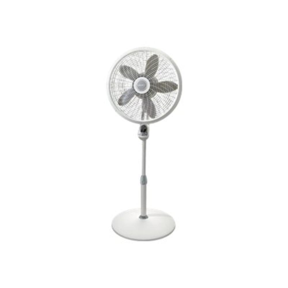 Lasko Products 1885 18" Cyclone White Pedestal Fan with Remote Control