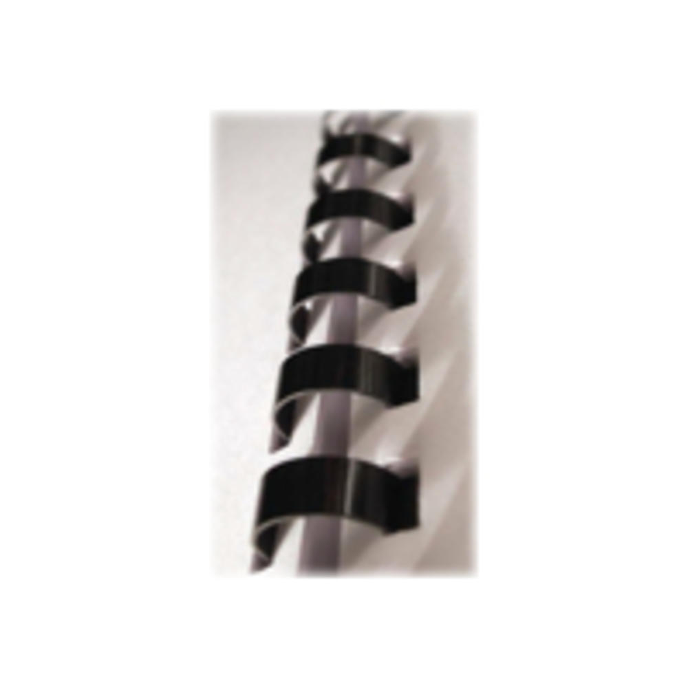 Fellowes FEL52366 Plastic Comb Bindings, 1/4" Diameter, 20 Sheet Capacity, Black, 100 Combs/Pack