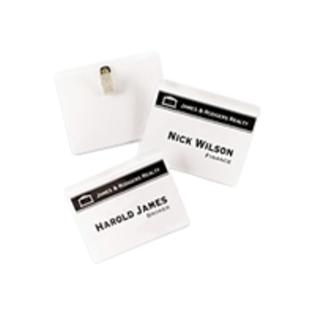 Avery 74540 PIN-STYLE NAME BADGE HOLDERS W/INSERTS, TOP LOAD ...