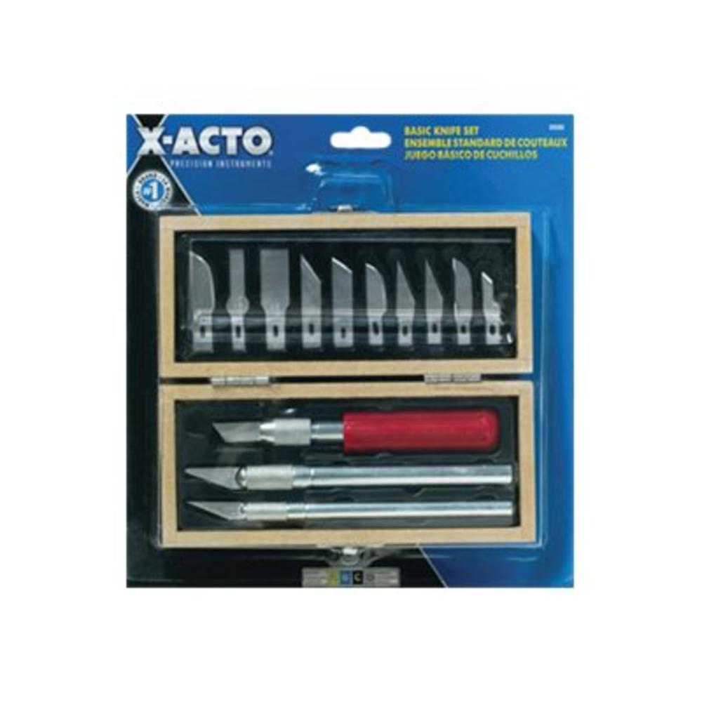 X-Acto EPIX5285 KNIFE SET, 3 KNIVES, 10 BLADES, CARRYING CASE