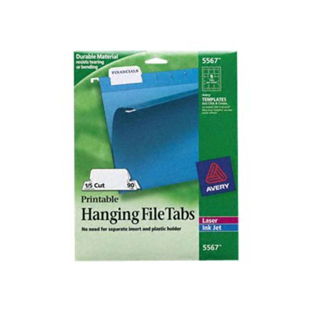 Avery AVE5567 Print/Write-On Hanging Tabs